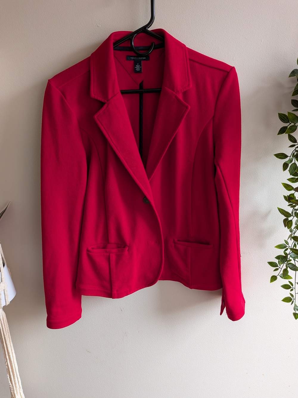 Tommy Hilfiger Bold Red Women's  Blazer